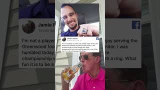 High School Football Team Gifts Their Janitor A State Championship Ring grandpa [upl. by Yvaht]