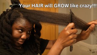 Do this 2x a month for GUARANTEED HAIR GROWTH African Threading for hair growth [upl. by Thurston]