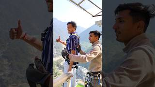 Himalayan Bungy Rishikesh bungee bungeejumping jumping adventure trending viral bungy shorts [upl. by Clim954]