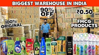 Biggest Warehouse In India 100 Original FMCG Products 90 Off Dl84vlogs [upl. by Arymat]