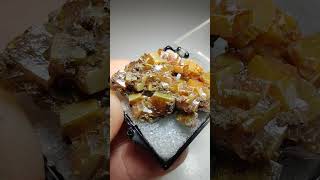 Wulfenite crystals Chihuahua Mexico [upl. by Errick]