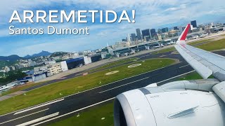 ARREMETIDA ESPETACULAR NO SANTOS DUMONT LATAM A320neo  Pouso no Rio de Janeiro SDU [upl. by Durstin]