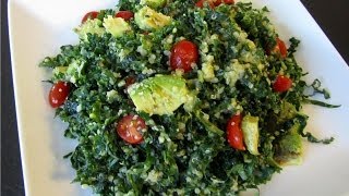 Kale Salad with Citrus Avocado Dressing [upl. by Fredel]