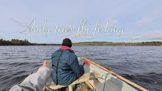 Andy tries fly fishing [upl. by Carlo]