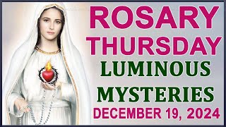 The Rosary Today I Thursday I December 19 2024 I The Holy Rosary I Luminous Mysteries [upl. by Ynahteb831]