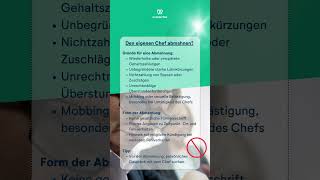 ÄRGER FÜR DEN CHEF Abmahnung für den eigenen Chef [upl. by Aaberg]