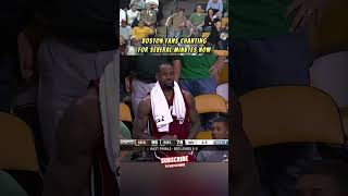 Boston Fans Chant “Lets Go Celtics” Endlessly in Blowout Lebron Witnesses Best Sports Fans shorts [upl. by Aynnek]