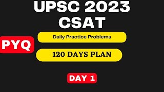 UPSC CSAT 2023 iasprelims2023 csat [upl. by Nrek589]