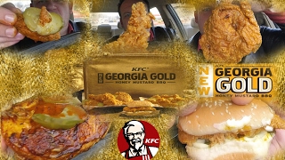 KFC ☆ENTIRE MENU  GEORGIA GOLD FRIED CHICKEN☆ Food Review [upl. by Ellehcir]