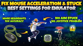 How To Fix Mouse Acceleration amp Mouse Stuck Problem In Free Fire PC  Bluestacks 5 [upl. by Pennie208]