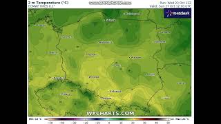 Pogoda na weekend Prognoza temperatur powietrza [upl. by Rozina]