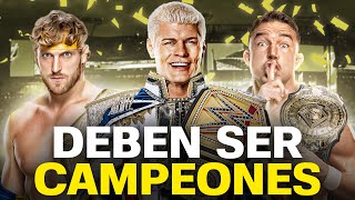 10 LUCHADORES que DEBEN SER CAMPEONES en WWE [upl. by Stanfield186]