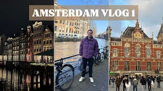 Vlog 15  Eindhovendan Amsterdam Tatili 1 Gün  Avrupada Tren Yolculuğu  Five Guys Deneyimi [upl. by Terryl]