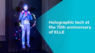 HYPERVSN 3D Holographic Visuals at ELLEs Premium Event [upl. by Nyladnor]