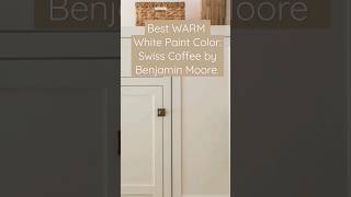 Best Warm White Paint Color SWISS COFFEE by Benjamin Moore ☕🤍 shorts whitepaint interiordesign [upl. by Alurd819]