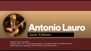 Guitar TAB  Antonio Lauro  Vals Venezolano No2 Andreina  Tutorial Sheet Lesson iMn [upl. by Nunes]