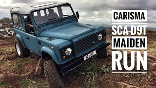 Carisma SCA1E “SCAD9T” Land Rover D90 maiden voyage [upl. by Riggins]