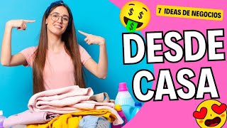 ✅ 7 ideas de negocios rentables para MUJERES amas de casa que puedes empezar hoy mismo DESDE TU CASA [upl. by Saiff]