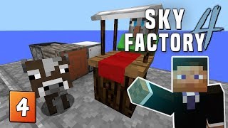 SkyFactory 4  EP 4 Obsidian Generator Market amp Diamonds [upl. by Ycniuqal525]