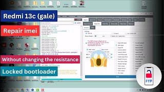 Redmi 13C gale REPAIR IMEI Without Hardware With DFT PRO [upl. by Sibie]