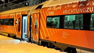 Dornbirn❄️Schneewirbelnde Güterzüge WESTbahn 100 Jahre ÖBB Railjet ICE119 amp Rh4748 Rh4024 [upl. by Aaron510]