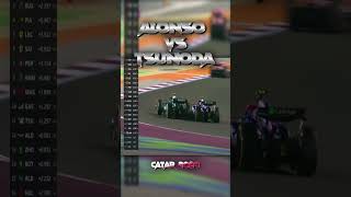 F ALONSO vs TSUNODA  Catar 2024  F1 [upl. by Winwaloe146]