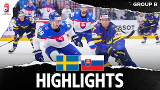 Highlights  Sweden vs Slovakia  2024 MensWorlds [upl. by Kenay]