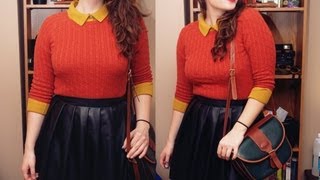 DIY l Pleated PLeather Skirt [upl. by Cherry112]