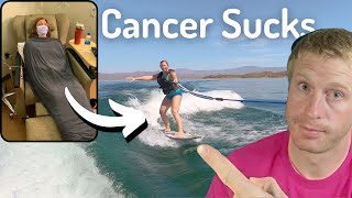 From Cancer Patient to Surfer  Teaching a Beginner How to Wakesurf [upl. by Nabla]