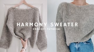 ☁️ CHMURKOWY SWETER NA SZYDEŁKU  HARMONY SWEATER [upl. by Zilla]