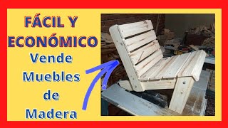 COMO HACER REPOSERA CAMASTRO SILLÓN DE MADERA FÁCIL Y CON POCAS HERRAMIENTAS [upl. by Atilrac]