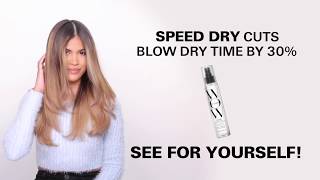 Speed Dry Cuts Blow Dry Time by 30  See For Yourself [upl. by Hanikehs]