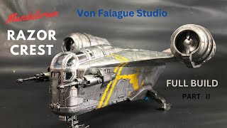 Razor Crest Part II Full Build sciencefiction starwars mandalorian scalemodel [upl. by Almallah]