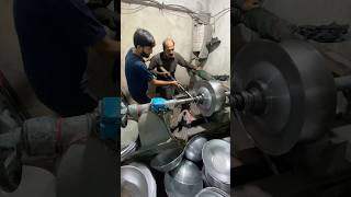 stainless steel large bowl making process with handmade skills shorts handmade utensils [upl. by Laurent245]