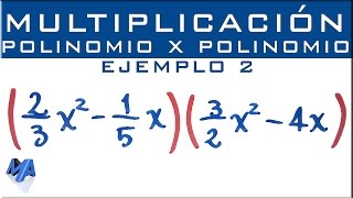 Multiplicación de expresiones algebraicas  Polinomio por polinomio  Ejemplo 2 [upl. by Hedaza483]