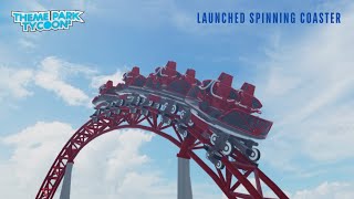 Launched Spinning Coaster  Theme Park Tycoon 2  Roblox [upl. by Strephonn]