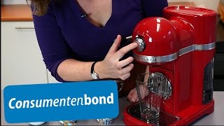 KitchenAid Artisan Nespresso  Review Consumentenbond [upl. by Teiv]