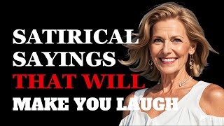 Funniest Satirical Sayings About Life That Will Make You Laugh  Fabulous Quotes [upl. by Enelrihs818]