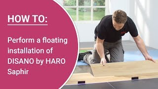 DIY installation of DISANO by HARO Saphir design floor – instructions floating installation [upl. by Dnamra]