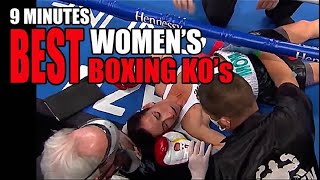 9 Minutes of Some of the Best Womens Boxing KOs [upl. by Laird]