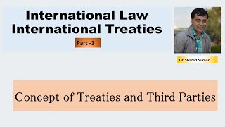 International Law1  International Treaties  Concept of Treaties and Third Parties [upl. by Ttegirb]