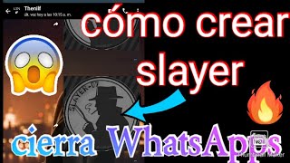 como crear binarios slayer  para WhatsApp 😳 2022 [upl. by Kalindi]