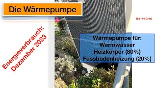 Waermepumpe im Altbau Dezember 2023  Energieverbrauch [upl. by Nnyl]