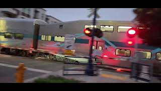 Metrolink crossing Mission Ave in to Oceanside Transit Center [upl. by Andromache]