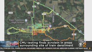 Testing finds high levels of acrolein near train derailment site and Beaver County [upl. by Enylekcaj]