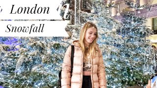 London Christmas 2021 Covent Garden West End Seven Dials Covent Garden Fake Snow 4K [upl. by Monique]