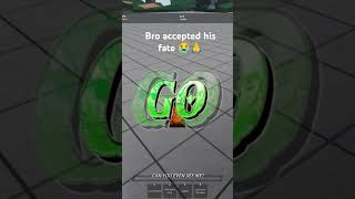 Bro gave up 😭🙏 roblox tsb thestrongestbattlegrounds [upl. by Christin]