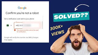 This phone number cannot be used for verification  Gmail account phone number verification error [upl. by Om931]