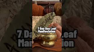 🍃 7 Day Bay Leaf Manifestation LOA Manifestation LawOfAssumption Spirituality [upl. by Blockus955]