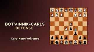 CaroKann Advance Variation BotvinnikCarls Defense [upl. by Winther]